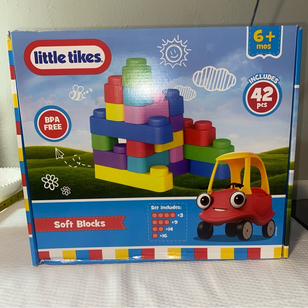 Soft Blocks Little Tikes Set - 42 Piece Building & Stacking Toys